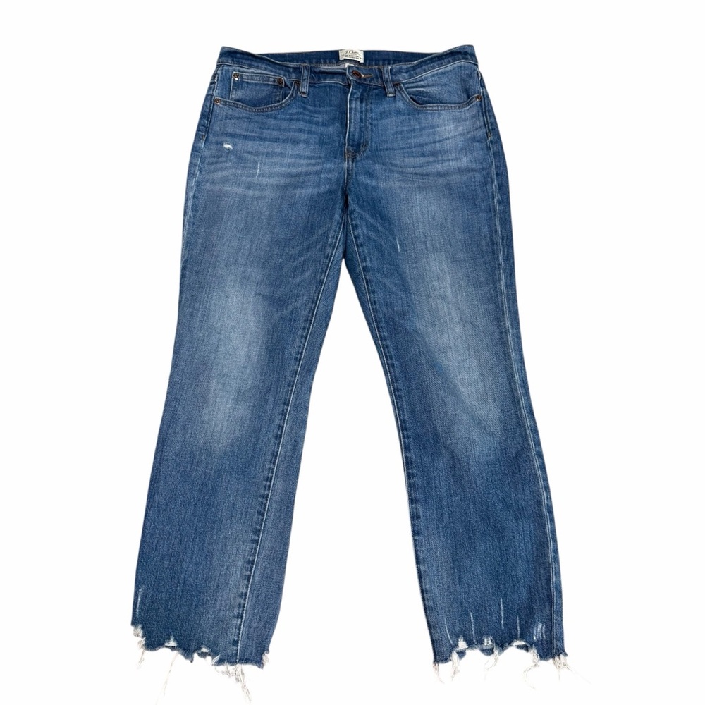 J. Crew Slim Broken In Boyfriend Jean | High Rise | Raw Hem | Size 28